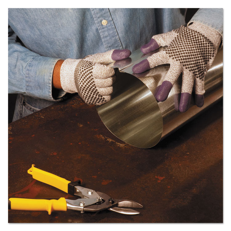 G60 Purple Nitrile Gloves, 240mm Length, Large/Size 9, Black/White, 12 Pairs/Carton 4