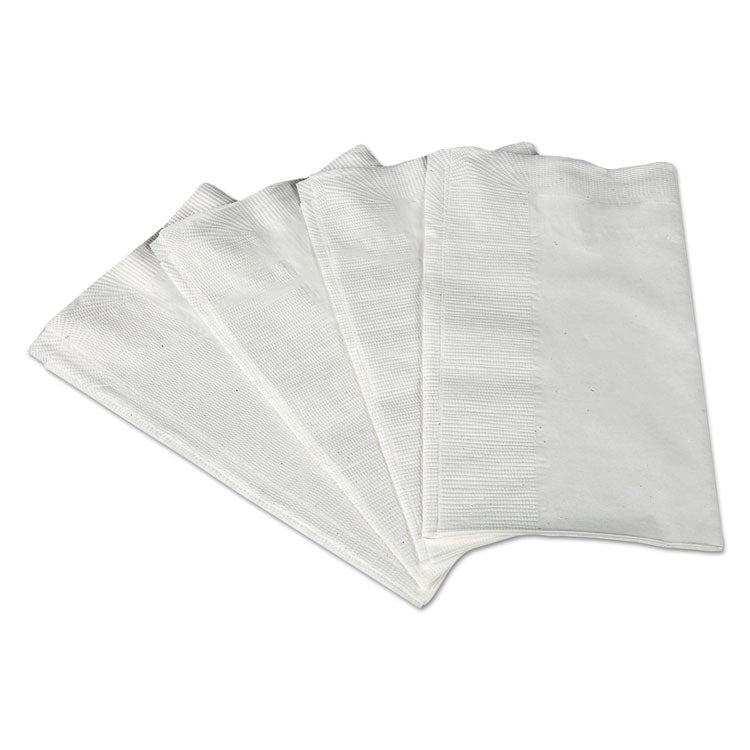 1/8-Fold Dinner Napkins, 2-Ply, 17 x 14 63/100, White, 300/Pack, 10 Packs/Carton 1