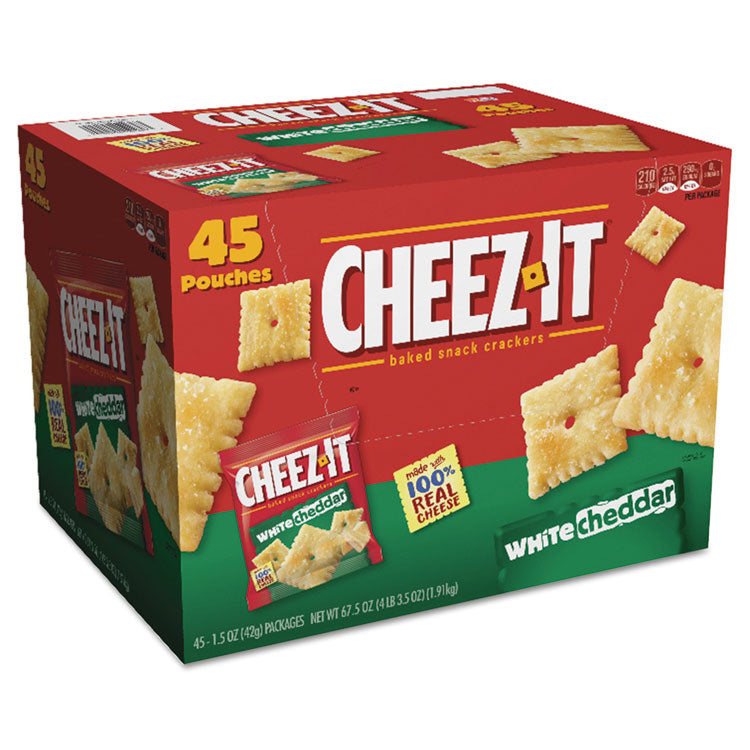 Cheez-It Crackers, 1.5 Oz Bag, White Cheddar, 45/carton 1