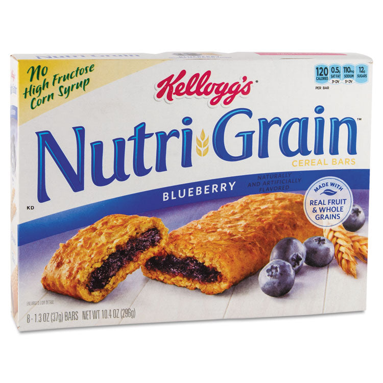 Nutri-Grain Soft Baked Breakfast Bars, Blueberry, Indv Wrapped 1.3 Oz Bar, 16/box 1