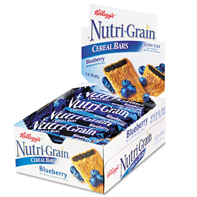 Nutri-Grain Soft Baked Breakfast Bars, Blueberry, Indv Wrapped 1.3 Oz Bar, 16/box 2