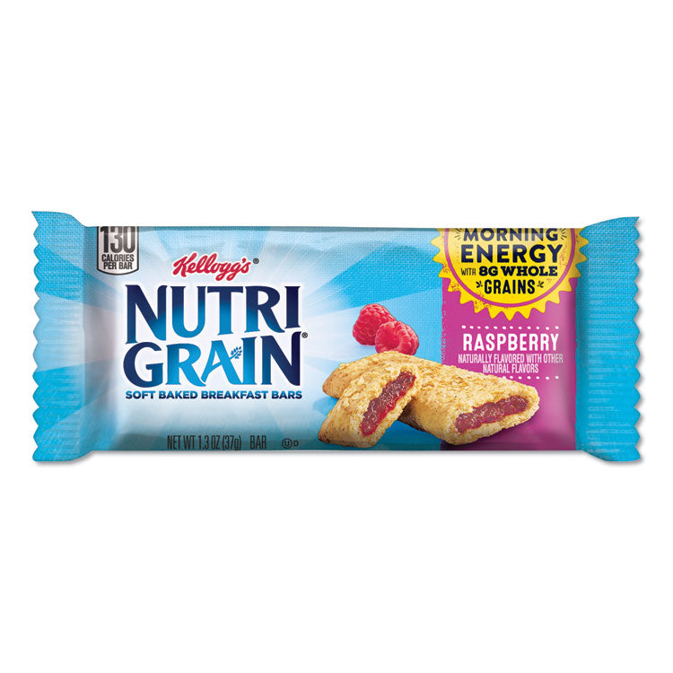 Nutri-Grain Soft Baked Breakfast Bars, Raspberry, Indv Wrapped 1.3 Oz Bar, 16/box 1