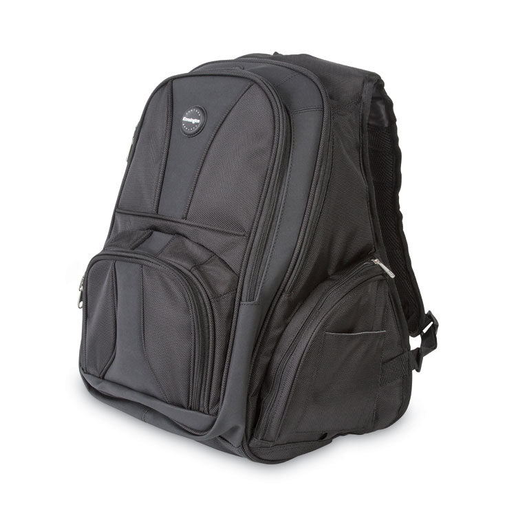 Contour Laptop Backpack, Fits Devices Up to 17", Ballistic Nylon, 15.75 x 9 x 19.5, Black 1