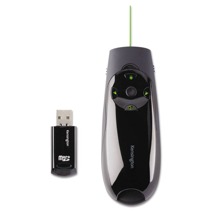 Presenter Expert Wireless Cursor Control With Green Laser, Class 2, 150 Ft Range, Black 1