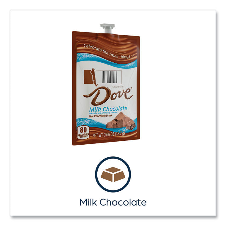 Dove Hot Chocolate Freshpack, Milk Chocolate, 0.66 oz Pouch, 72/Carton 3