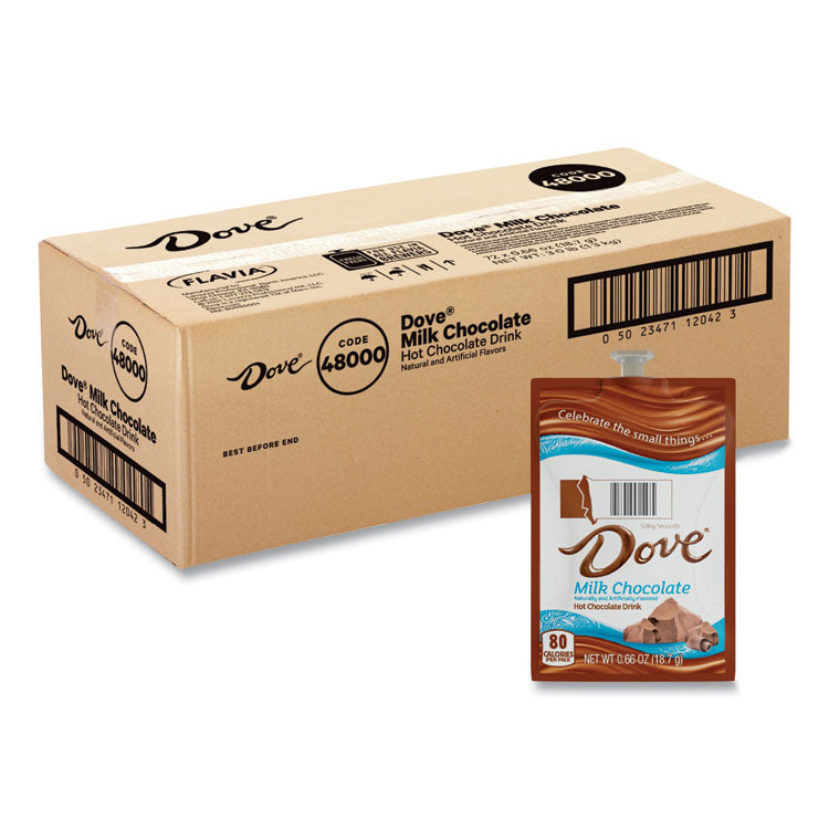 Dove Hot Chocolate Freshpack, Milk Chocolate, 0.66 oz Pouch, 72/Carton 1