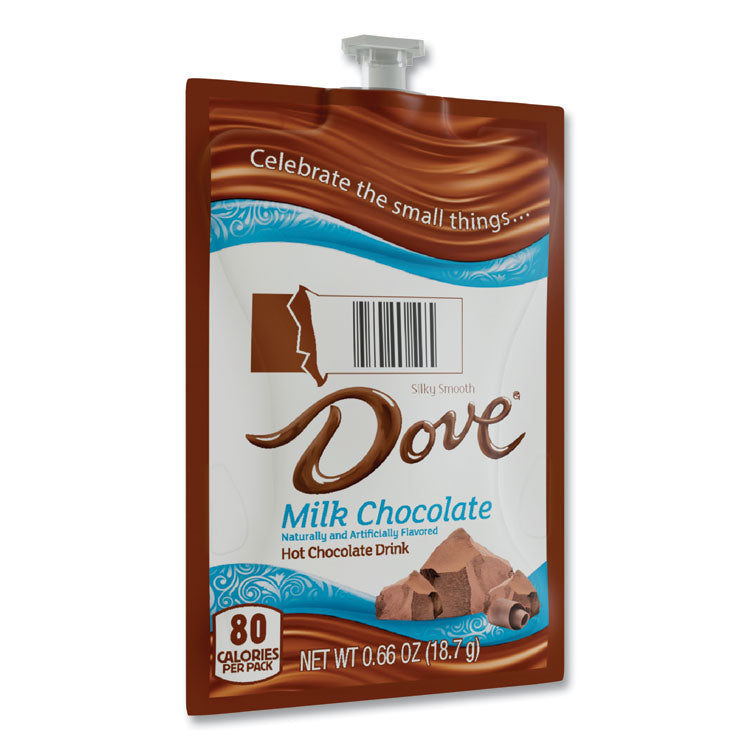 Dove Hot Chocolate Freshpack, Milk Chocolate, 0.66 oz Pouch, 72/Carton 9