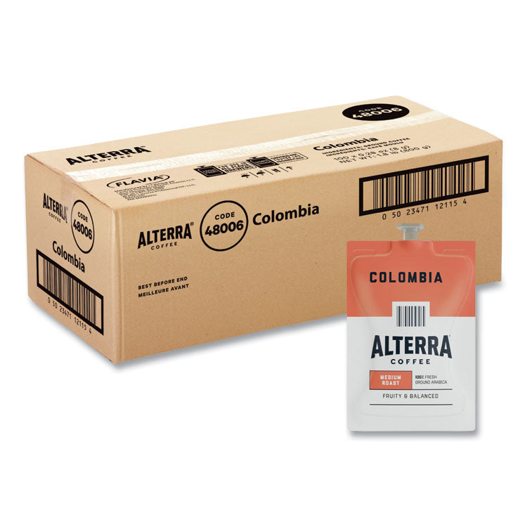 Alterra Columbia Coffee Freshpack, Columbia, 0.28 oz Pouch, 100/Carton 1