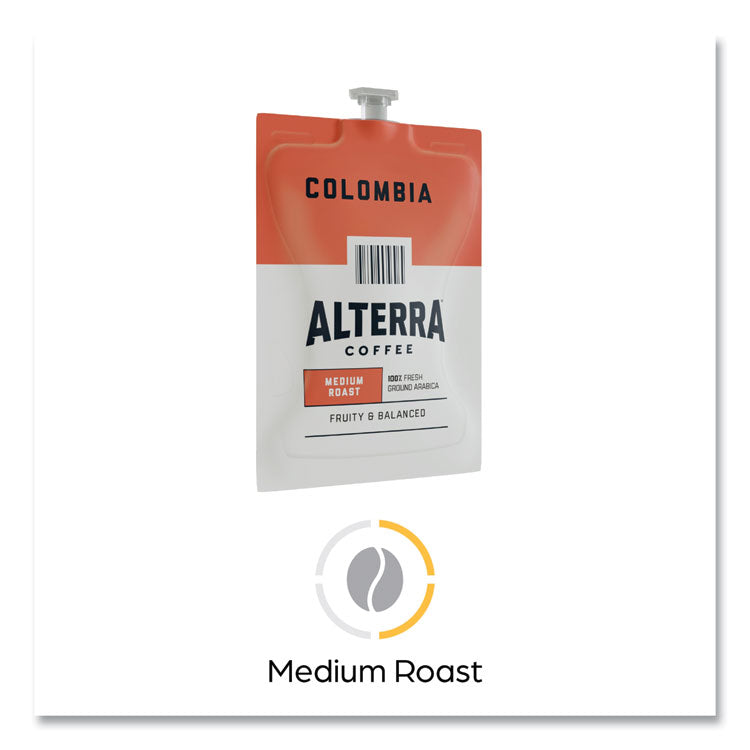 Alterra Columbia Coffee Freshpack, Columbia, 0.28 oz Pouch, 100/Carton 5