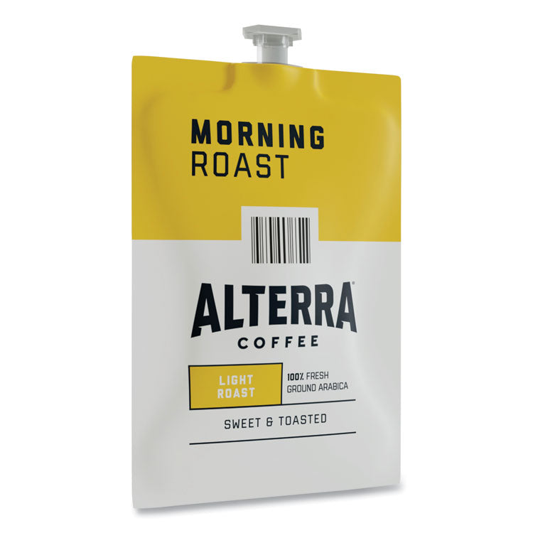 Alterra Morning Roast Coffee Freshpack, Morning Roast, 0.28 oz Pouch, 100/Carton 2