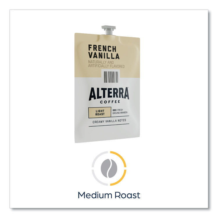 Alterra French Vanilla Coffee Freshpack, French Vanilla, 0.23 oz Pouch, 100/Carton 7