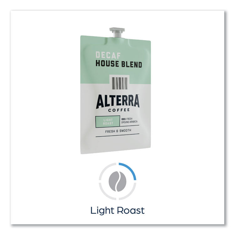 Alterra Decaf House Blend Coffee Freshpack, 0.25 oz Pouch, 100/Carton 4