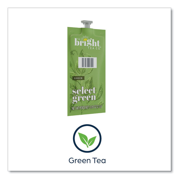 The Bright Tea Co. Select Green Tea Freshpack, Select Green, 0.09 oz Pouch, 100/Carton 4