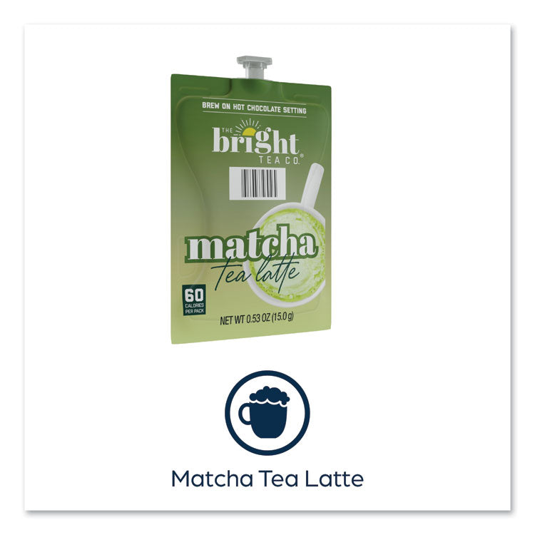 Bright Tea Co. Matcha Latte Freshpack, Matcha Tea Latte, 0.53 oz Pouch, 72/Carton 5