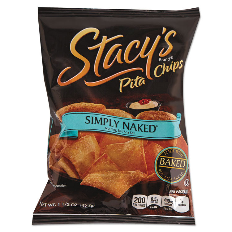 Pita Chips, 1.5 Oz Bag, Original, 24/carton 1