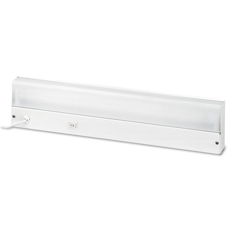 Low-Profile Under-Cabinet LED-Tube Light Fixture with (1) 9 W LED Tube, Steel Housing, 18.25" x 4" x 1.75", White 3