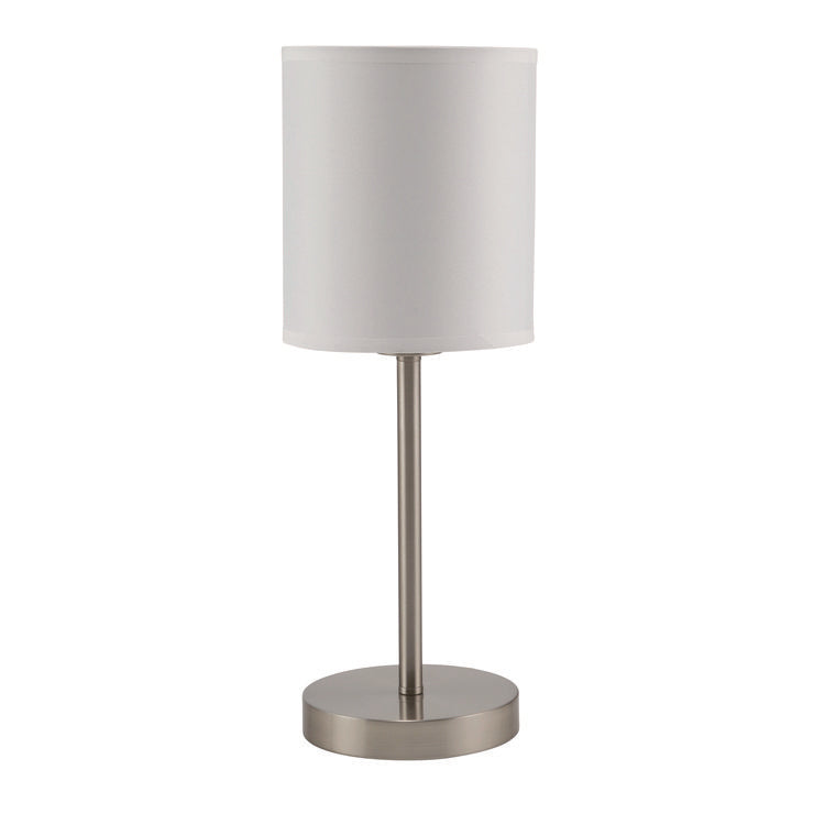 Slim Line Lamp Set, Table 12.63" High and Floor 61.5" High, Silver 4