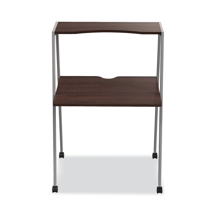 Kompass Flexible Home/office Desk, 33" X 23.4" X 48", Mocha 2