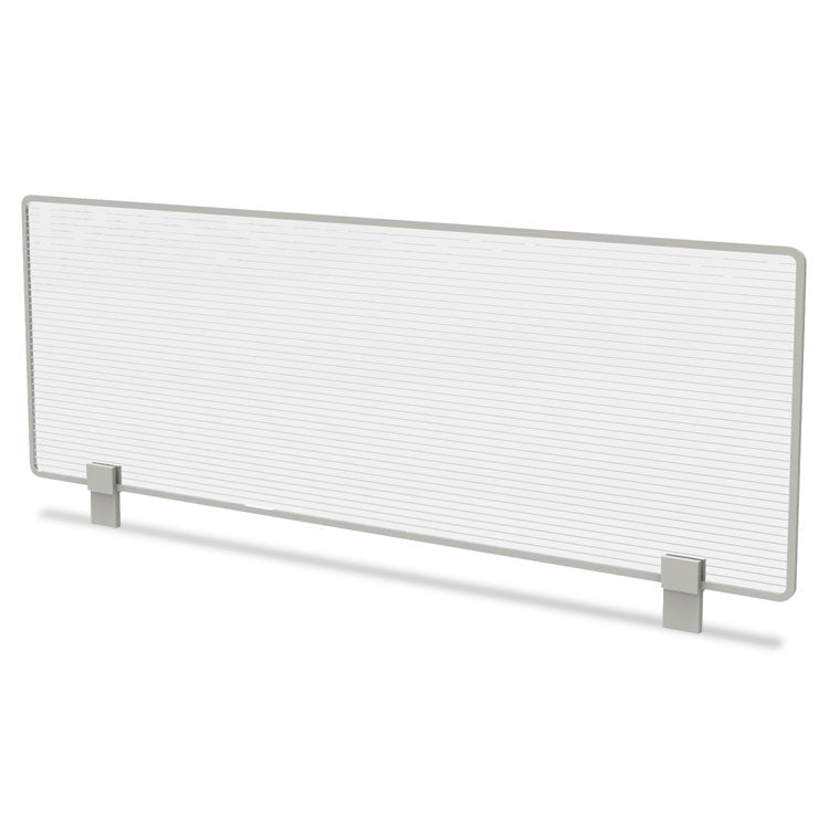 Trento Line Dividing Panel, Polycarbonate, 47.13w X 1.75d X 15.5h, Translucent 1