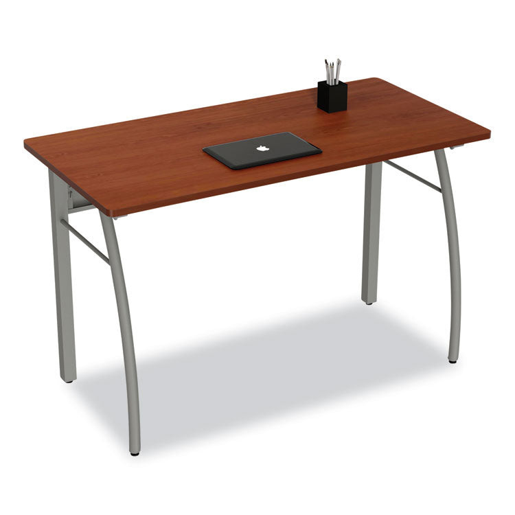 Trento Line Rectangular Desk, 47.25" X 23.63" X 29.5", Cherry 1