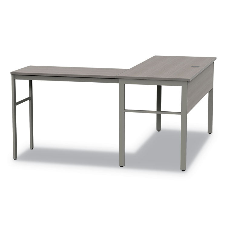 Urban Series L- Shaped Desk, 59" X 59" X 29.5", Ash 2