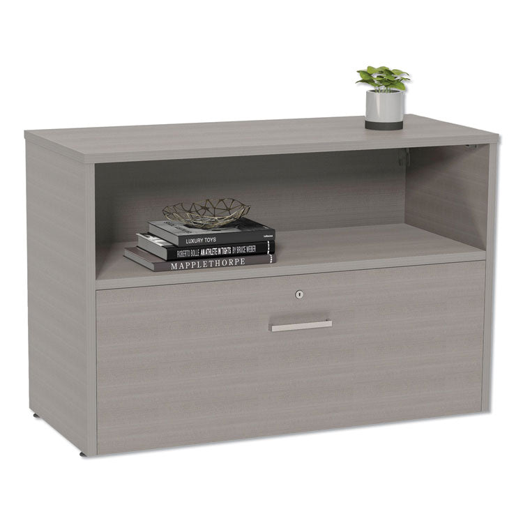 Urban 36" Credenza, Bottom Pedestal, 35.25w X 15.25d X 23.75h, Ash 1