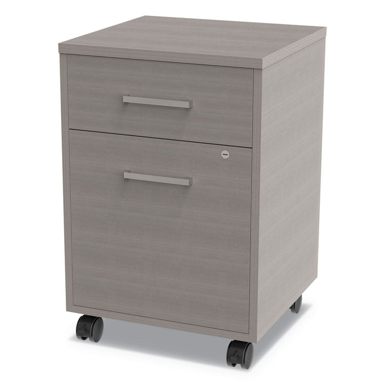 Urban Mobile File Pedestal, Left Or Right, 2-Drawers: Box/file, Legal/a4, Ash, 16" X 15.25" X 23.75" 1