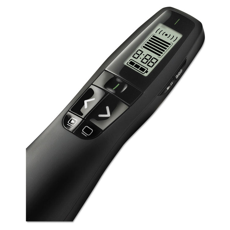 R800 Wireless Laser Presentation Remote W/lcd Display, Class 2, 100 Ft Range, Matte Black 2