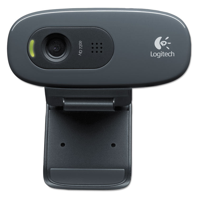 C270 Hd Webcam, 1280 Pixels X 720 Pixels, 1 Mpixel, Black 2