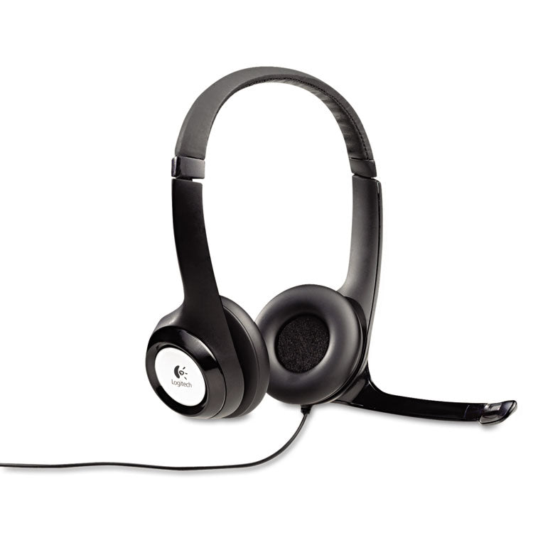 H390 Binaural Over The Head USB Headset with Noise-Canceling Microphone, Black 2