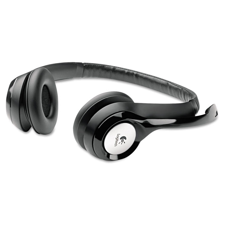 H390 Binaural Over The Head USB Headset with Noise-Canceling Microphone, Black 3