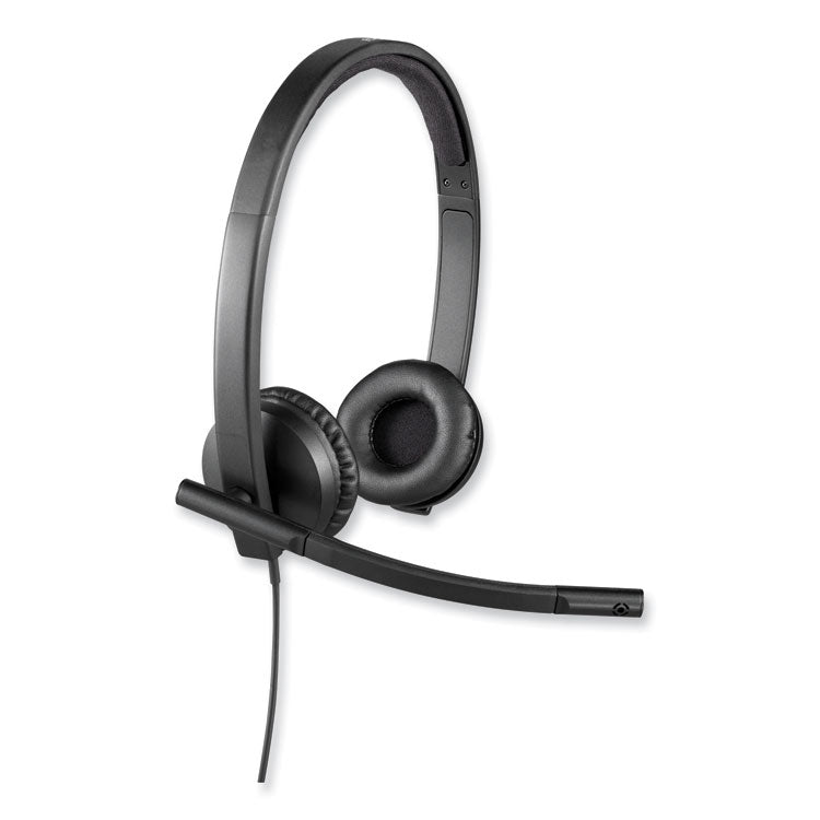 H570e Binaural Over The Head Wired Headset, Black 3