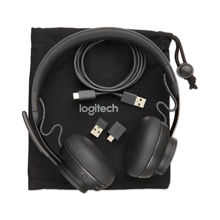 Zone Wireless Plus UC Binaural Over The Head Headset, Black 1