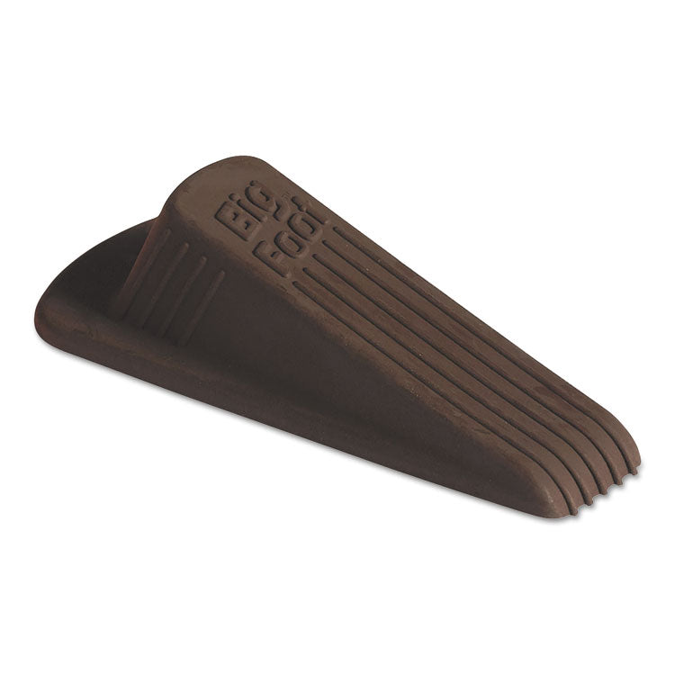 Big Foot Doorstop, No-Slip Rubber, 2.25w X 4.75d X 1.25h, Brown, 12/Box 1