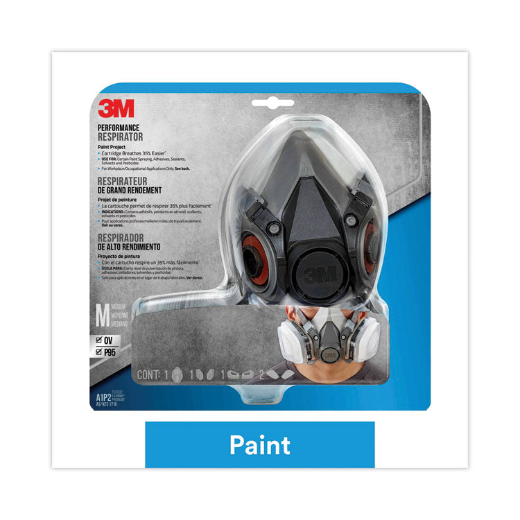 Half Facepiece Paint Spray/pesticide Respirator, Medium 1