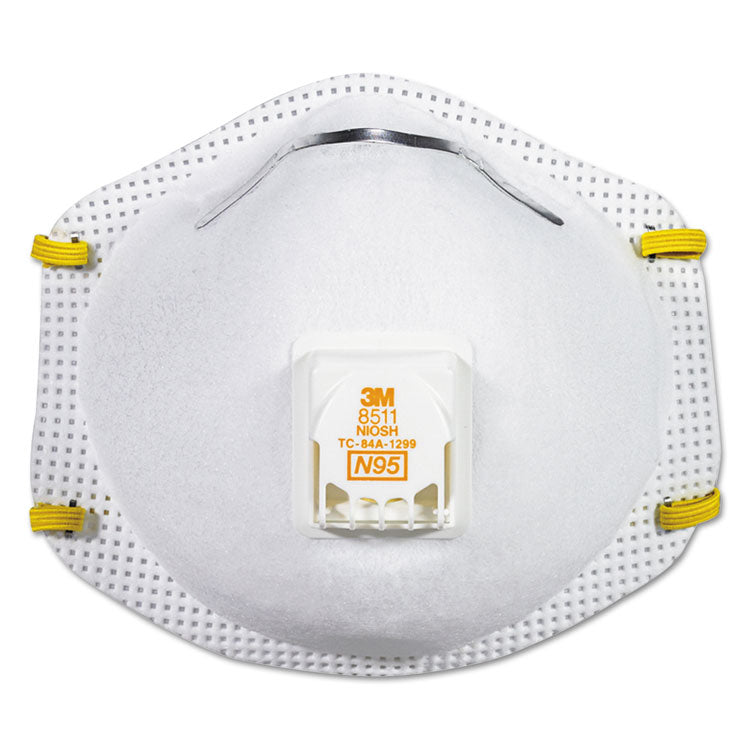 Particulate Respirator w/Cool Flow Exhalation Valve, Standard Size, 10/Box 2