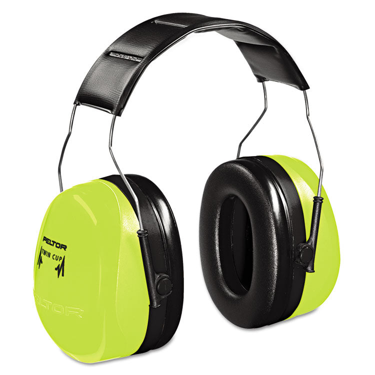 Peltor Optime 105 Hi-Viz Earmuffs, 30 dB NRR, Hi-Viz Green 1