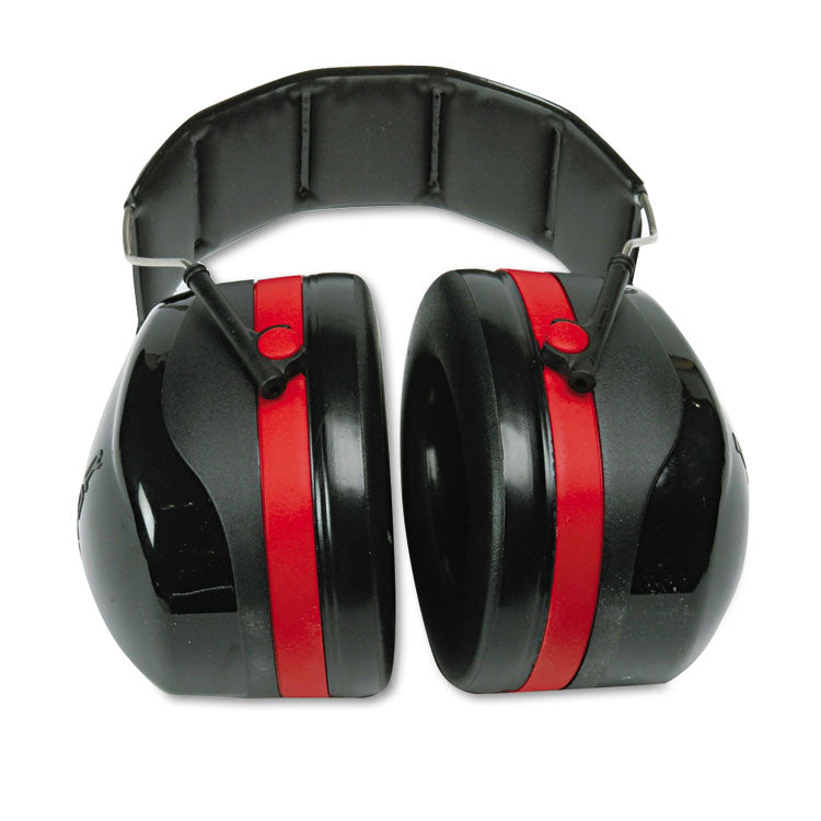 PELTOR OPTIME 105 High Performance Ear Muffs H10A, 30 dB NRR, Black/Red 2