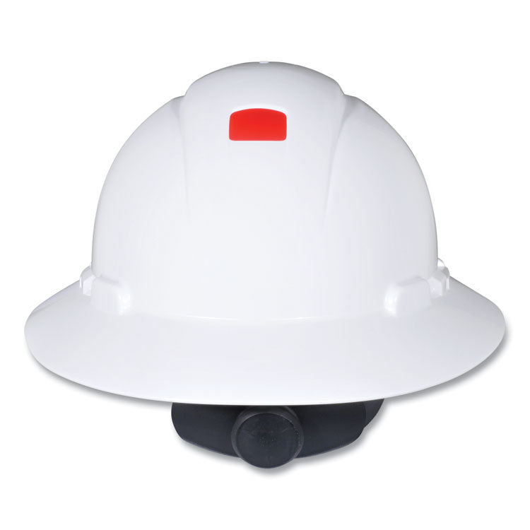 SecureFit H-Series Hard Hats, H-800 Hat with UV Indicator, 4-Point Pressure Diffusion Ratchet Suspension, White 1