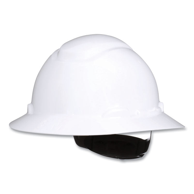 SecureFit H-Series Hard Hats, H-800 Hat with UV Indicator, 4-Point Pressure Diffusion Ratchet Suspension, White 4