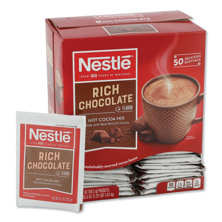 Hot Cocoa Mix, Rich Chocolate, .71oz, 50/box 1