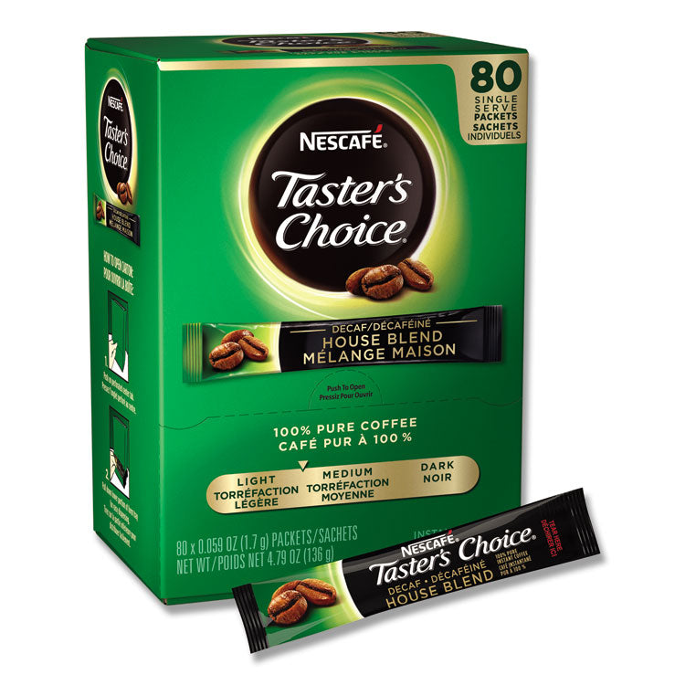 Taster's Choice Stick Pack, Decaf, 0.06oz, 80/box, 6 Boxes/carton 1