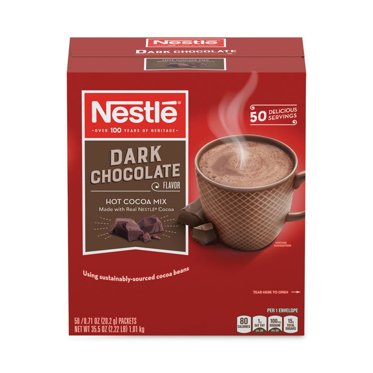 Hot Cocoa Mix, Dark Chocolate, 0.71 Packets, 50 Packets/Box, 6 Boxes/Carton 3