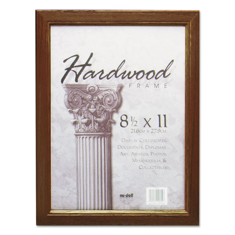 Solid Oak Hardwood Frame, 8.5 x 11, Walnut Finish 1