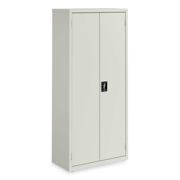 Fully Assembled Storage Cabinets, 3 Shelves, 30" x 15" x 66", Light Gray 2