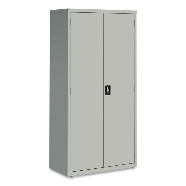 Fully Assembled Storage Cabinets, 5 Shelves, 36" x 18" x 72", Light Gray 2