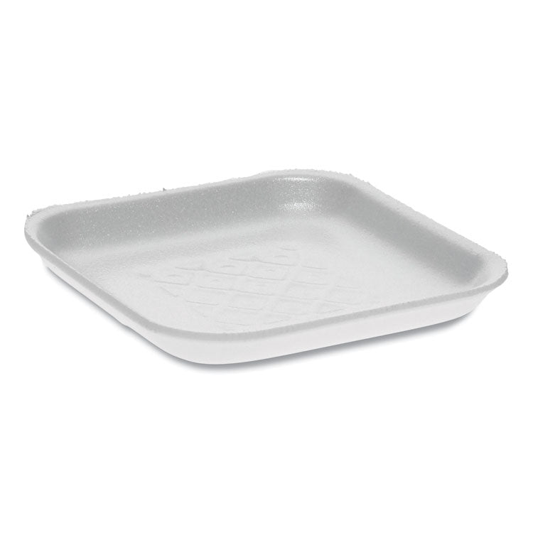 Supermarket Tray, #1S, 5.1 x 5.1 x 0.65, White, Foam, 1,000/Carton 1