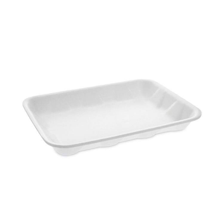 Meat Tray, #4D, 9.5 x 7 x 1.25, White, Foam, 500/Carton 1