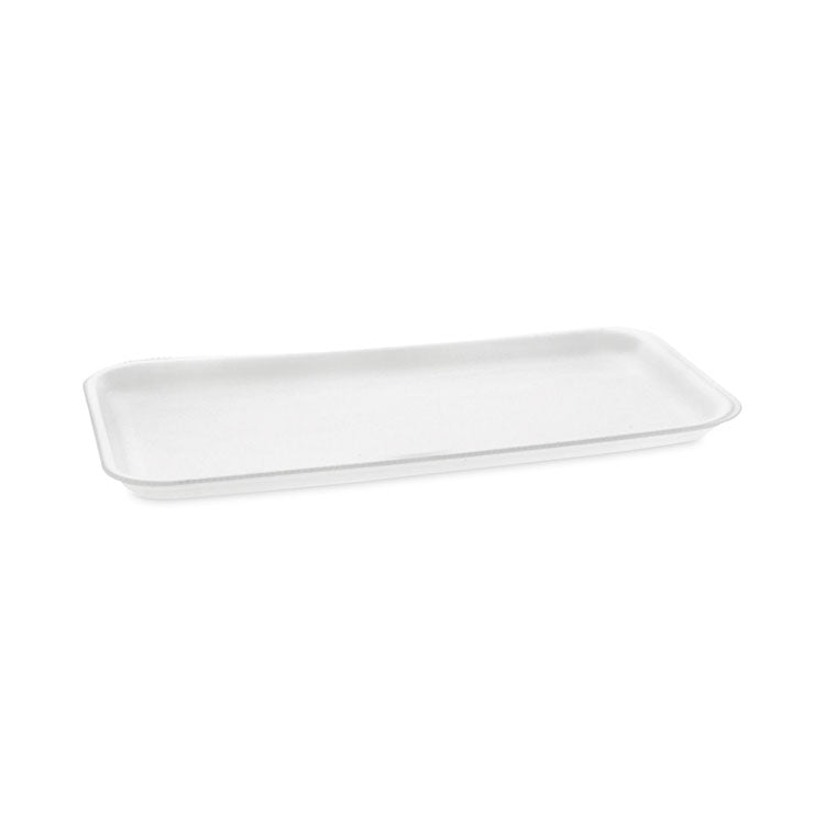 Supermarket Tray, #10S, 10.75 x 5.7 x 0.65, White, Foam, 500/Carton 1