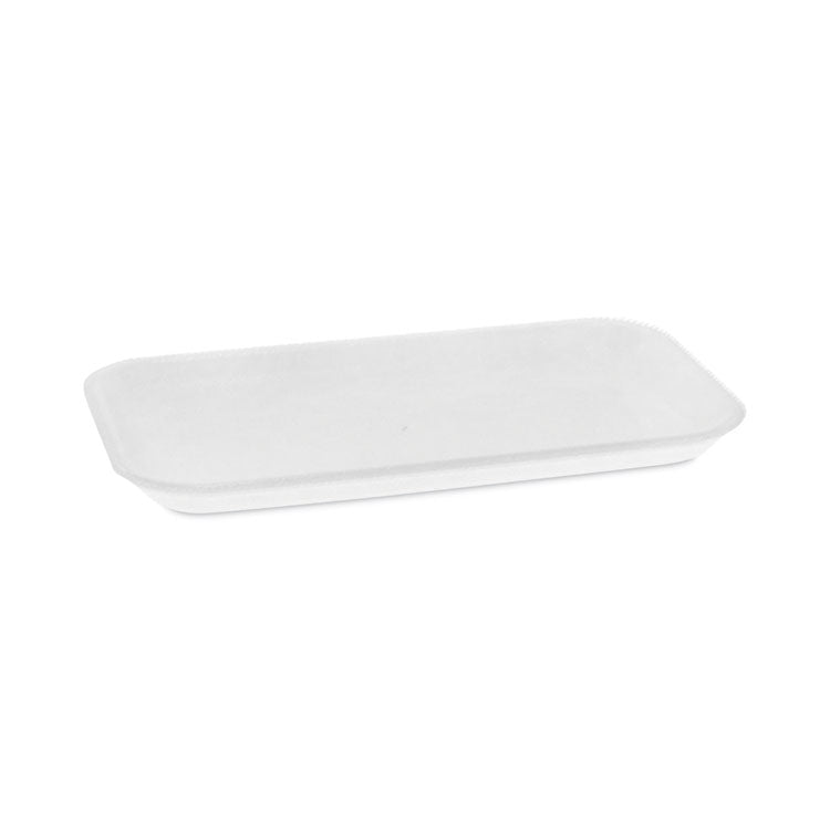 Supermarket Tray, #17, 8.3 x 4.8 x 0.65, White, Foam, 1,000/Carton 1